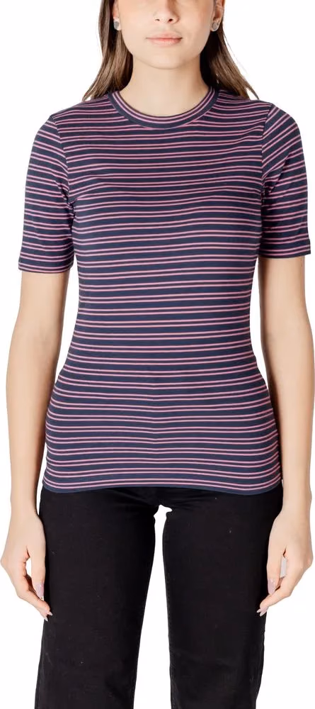 ICHI Bicolor Cotton T-Shirt