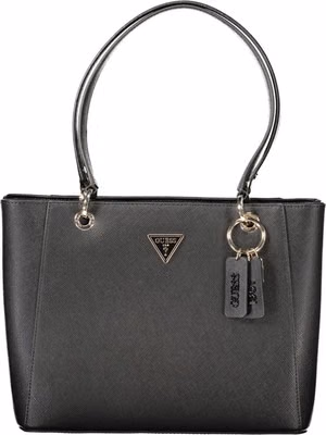 Black Polyurethane Women's Handbag