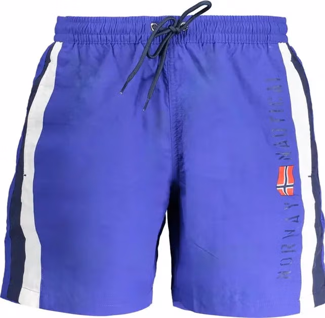 Norway 1963 Blu Poliammide Men's Swim Trunk