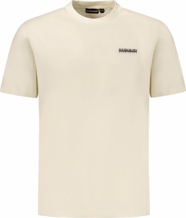 Napapijri Beige Cotton Men T-Shirt