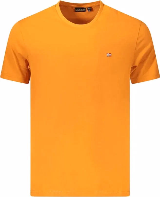 Napapijri Arancione Cotton Men T-Shirt