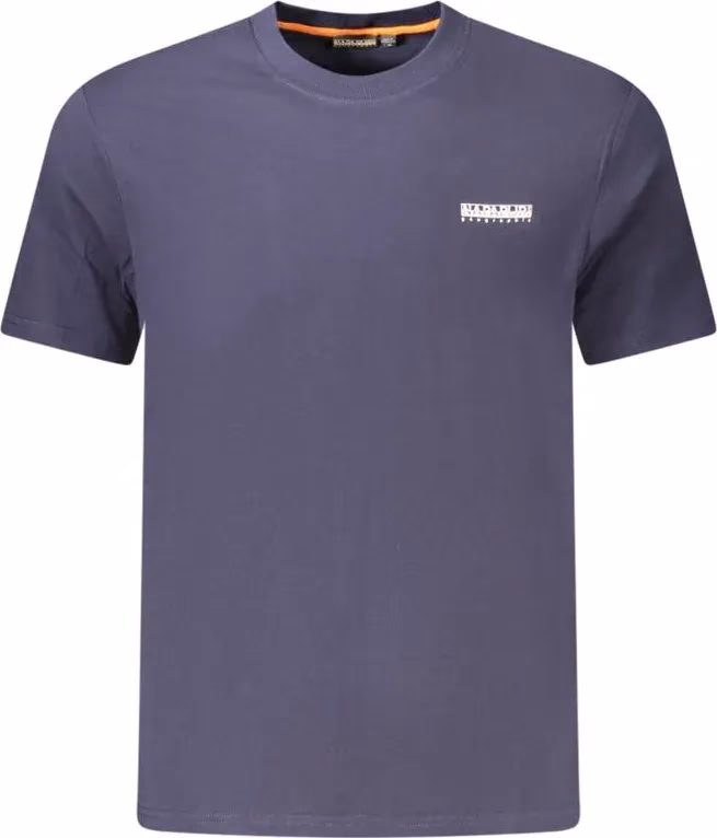 Napapijri Blue Cotton Men T-Shirt