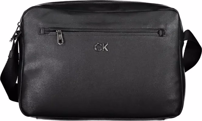 Calvin Klein Nero Recycled Polyester Men Briefcase