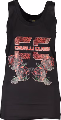 Black Cotton Women Tank Top