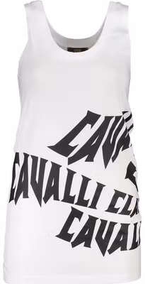 White Cotton Women Tank Top