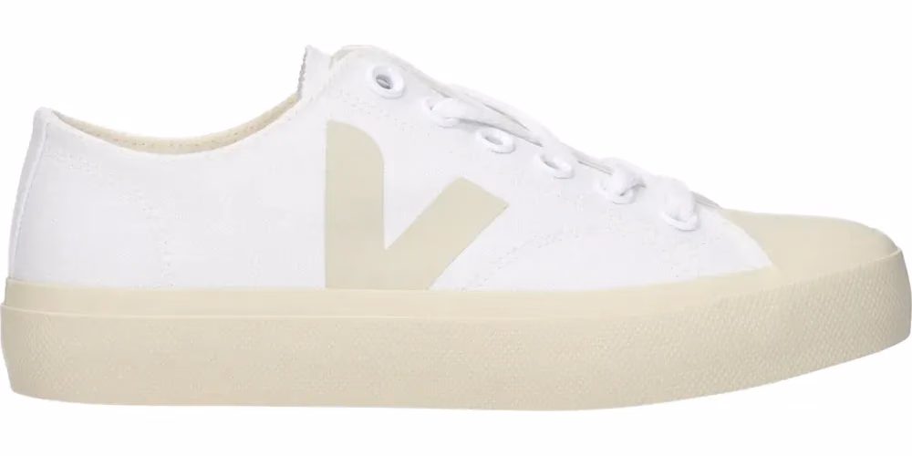 Veja White Fabric Low Top Sneakers
