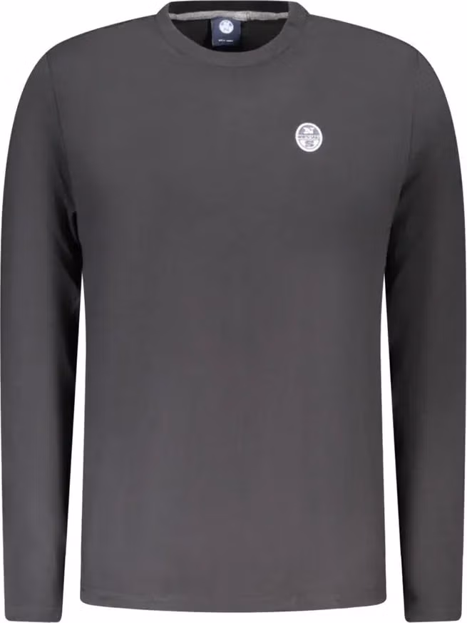 North Sails Black Cotton Men T-Shirt
