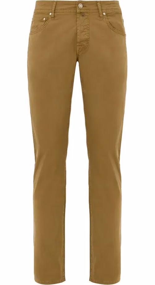 Jacob Cohen Yellow Cotton Skinny Pants