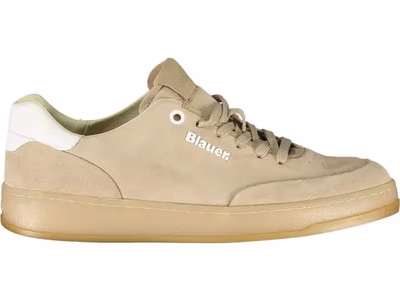 Beige Leather Men's Sneaker