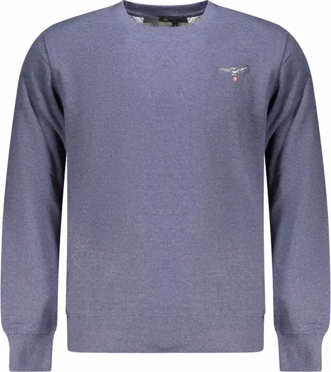 Accademia Militare Blue Recycled Cotton Men Sweatshirt
