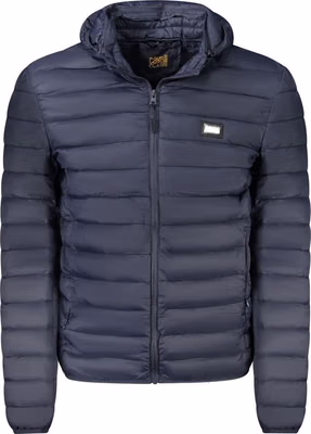 Blu Polyester Men Jacket