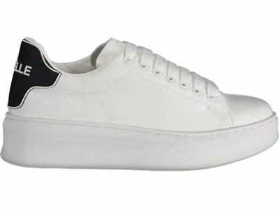White Polyurethane Women's Sneaker