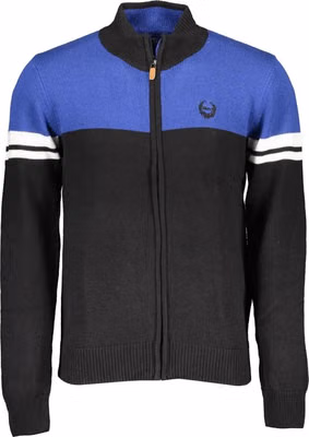Black Cotton Men Cardigan