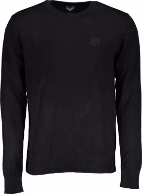 Black Viscose Men's Sweater