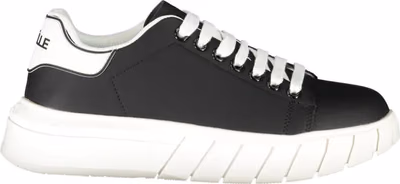 Black Polyurethane Men Sneaker