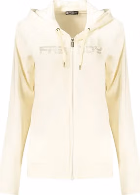 Bianco Cotton Women Sweatshirt