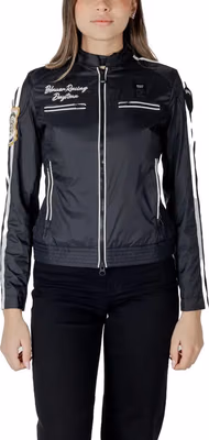 Black Polyamide Biker Jacket