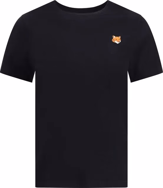 Maison Kitsuné Black Cotton T-Shirt