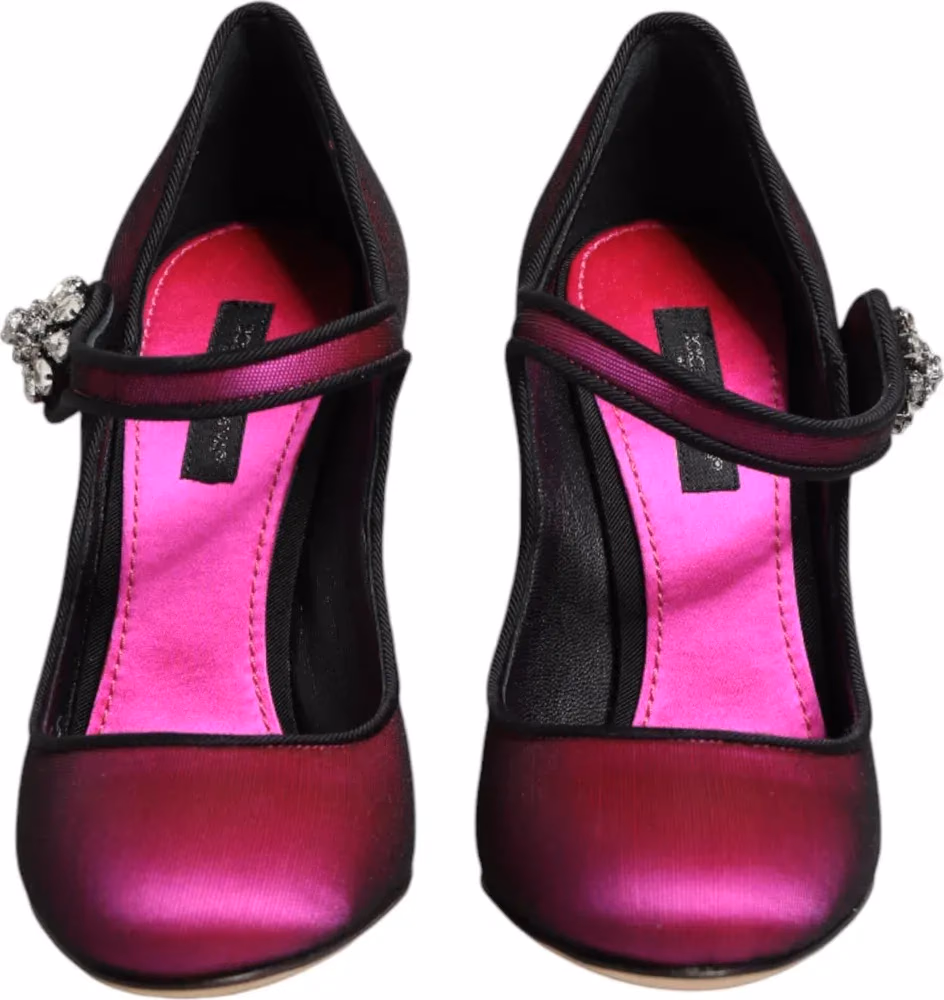 Dolce & Gabbana Pink Embellished High Heels Pumps Shoes
