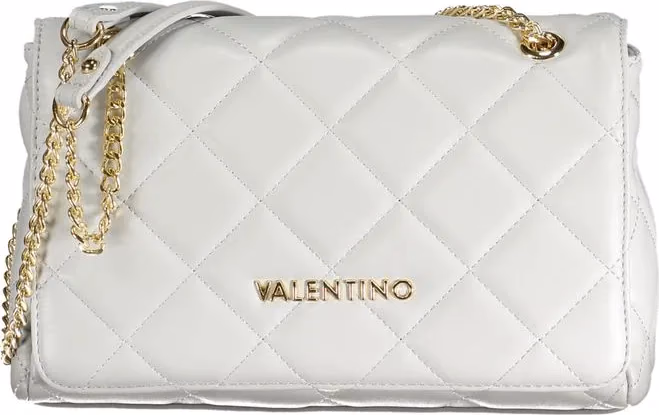 Mario Valentino Gray Polyurethane Women's Bag With Chain Shoulder Handle