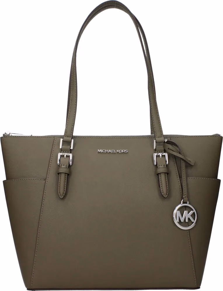 Michael Kors Green Leather Shoulder Bag
