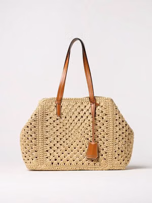 Beige Leather Handbag