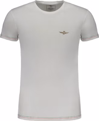 White Cotton Men's T-Shirt