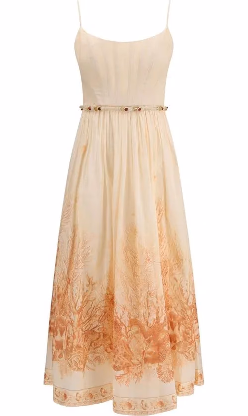 Zimmermann Multicolor Cotton Long Dress