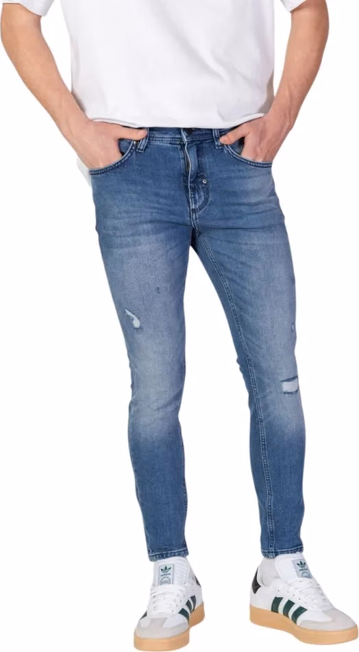 Antony Morato Blue Cotton Skinny Jeans