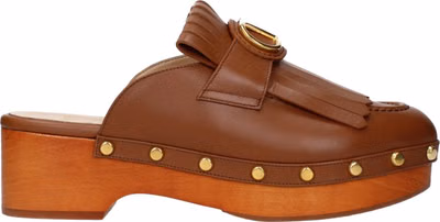 Brown Leather Slippers