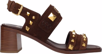 Brown Leather Strap-On Sandals