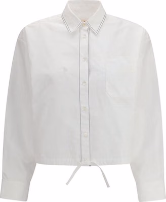 White Cotton Shortsleeve Shirt