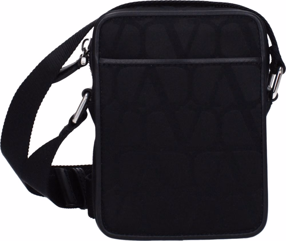 Valentino Garavani Black Fabric Crossbody Bag