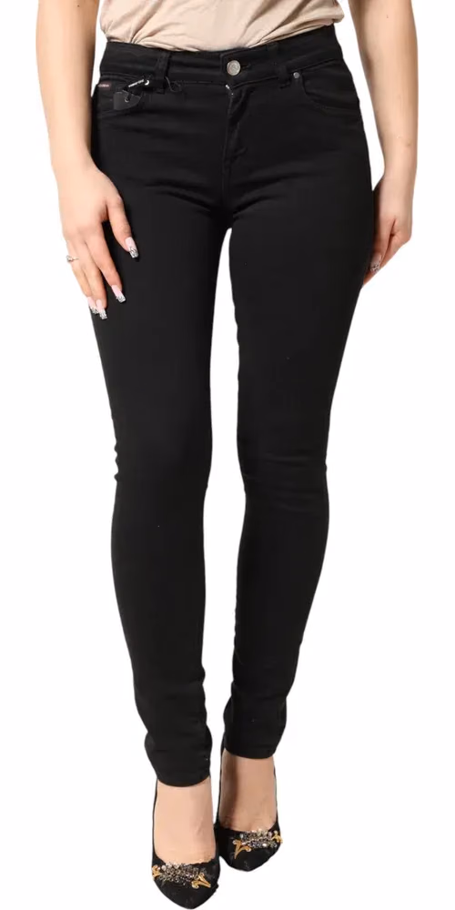 Dolce & Gabbana Black Cotton Stretch Skinny Denim Jeans