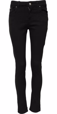 Black Cotton Casual Skinny Denim Jeans