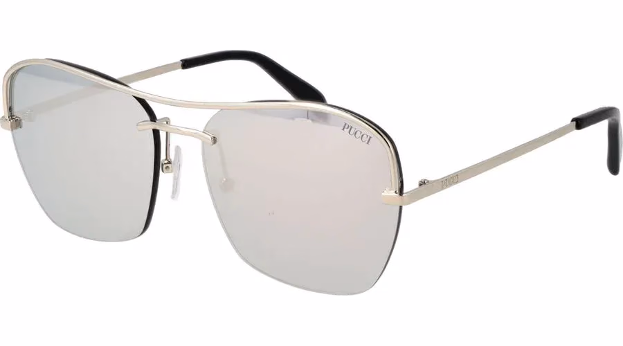 Emilio Pucci Silver Metal Sunglasses