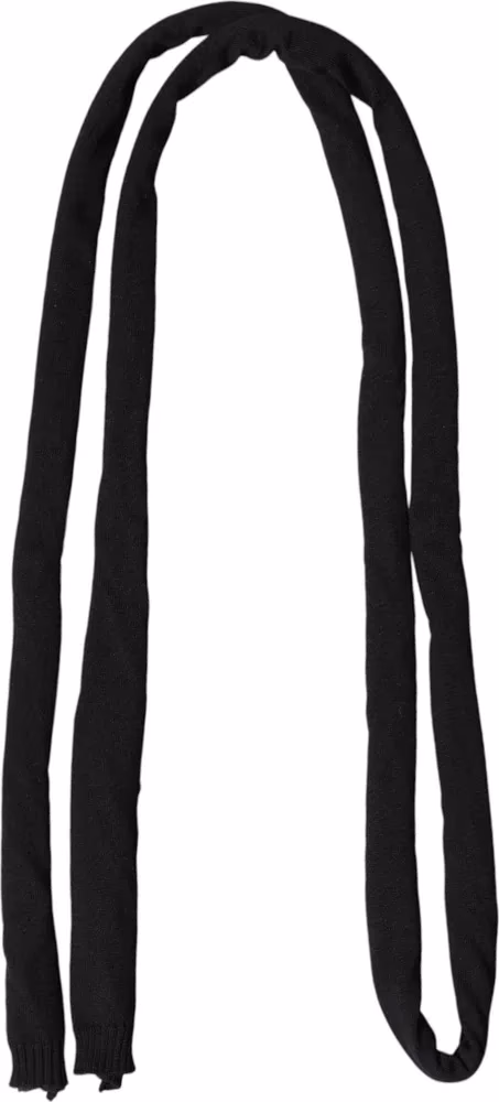 Dolce & Gabbana Black Wool Knitted Neck Wrap Shawl Men Scarf