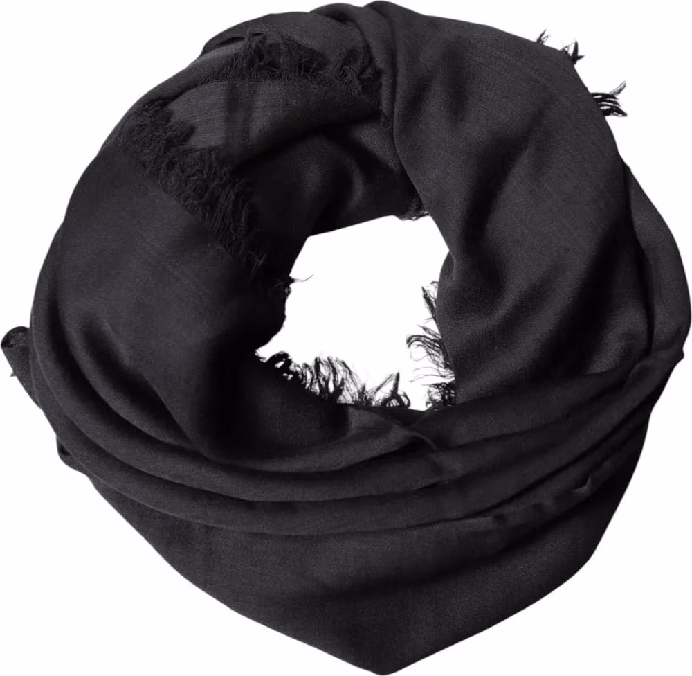 Dolce & Gabbana Black Lace Stole Neck Wrap Shawl Scarf
