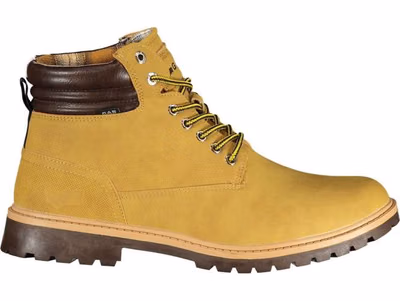 Beige Polyurethane Men Ankle Boot