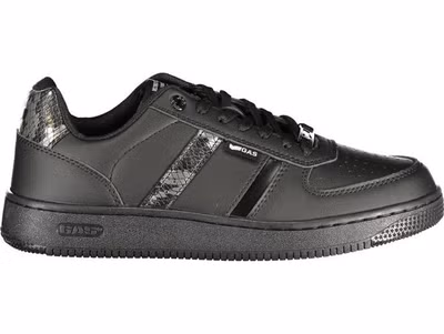Black Polyurethane Women's Sneaker