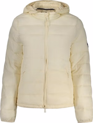 White Polyester Women's Jacket
