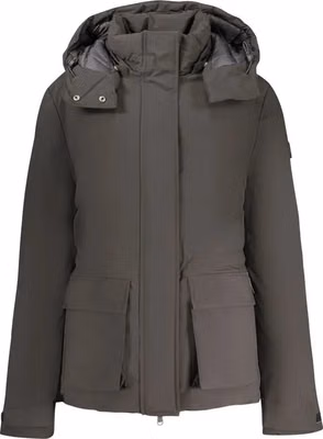 Black Polyester Women Jacket