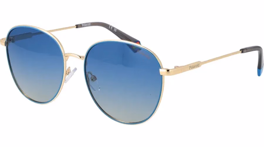 Polaroid Gold Metal Sunglasses