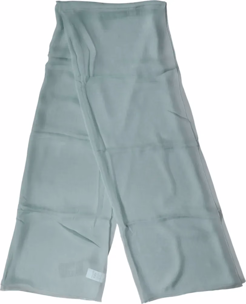 Dolce & Gabbana Light Teal Silk Stole Neck Wrap Shawl  Scarf