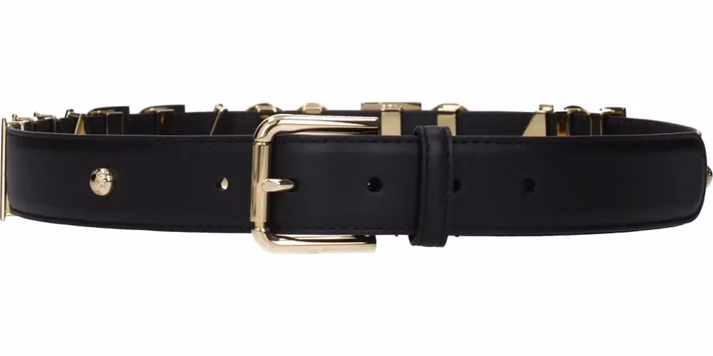Dolce & Gabbana Black Leather Regular Belt