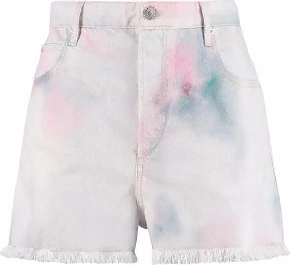 Isabel Marant Multicolor Denim Shorts