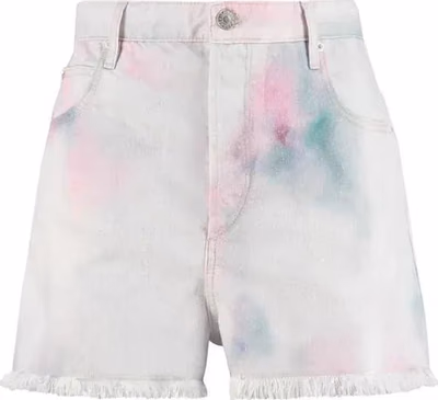 Multicolor Denim Shorts