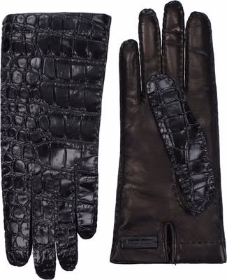 Black Leather Gloves