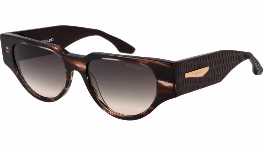 Trussardi Brown Acetate Sunglasses